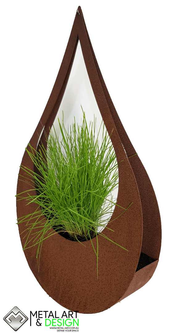 Teardrop hanging planter