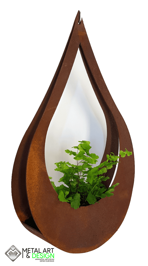 Teardrop hanging planter