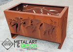 Load image into Gallery viewer, Gum Leaf rectangle fire pit

