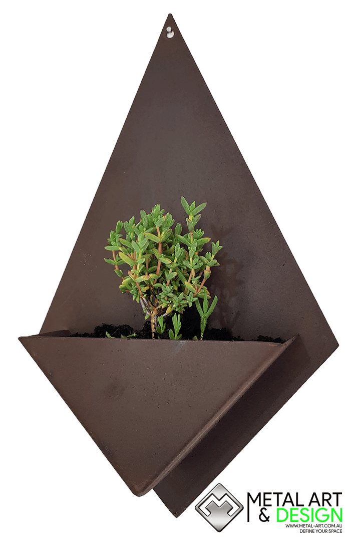 Diamond wall planter