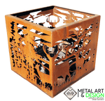 Load image into Gallery viewer, Deer cube firepit
