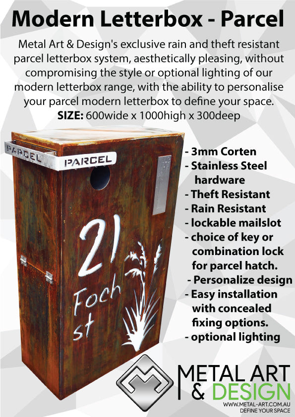 Parcel Modern Letterbox