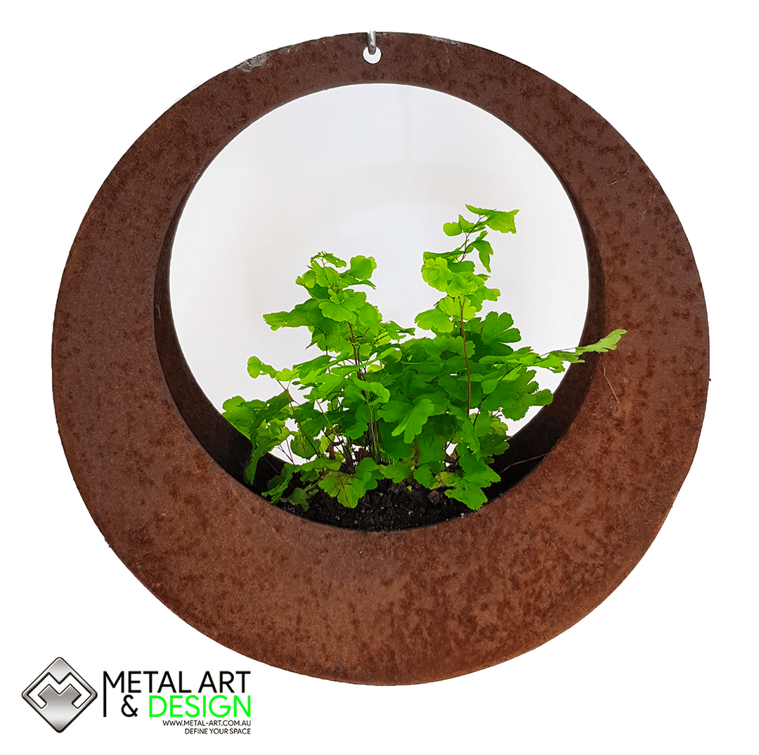 Circle hanging planter