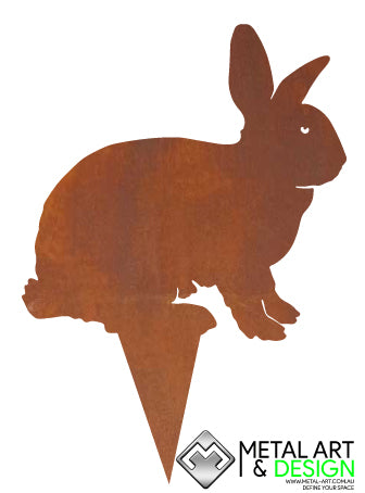 Rabbit garden stake