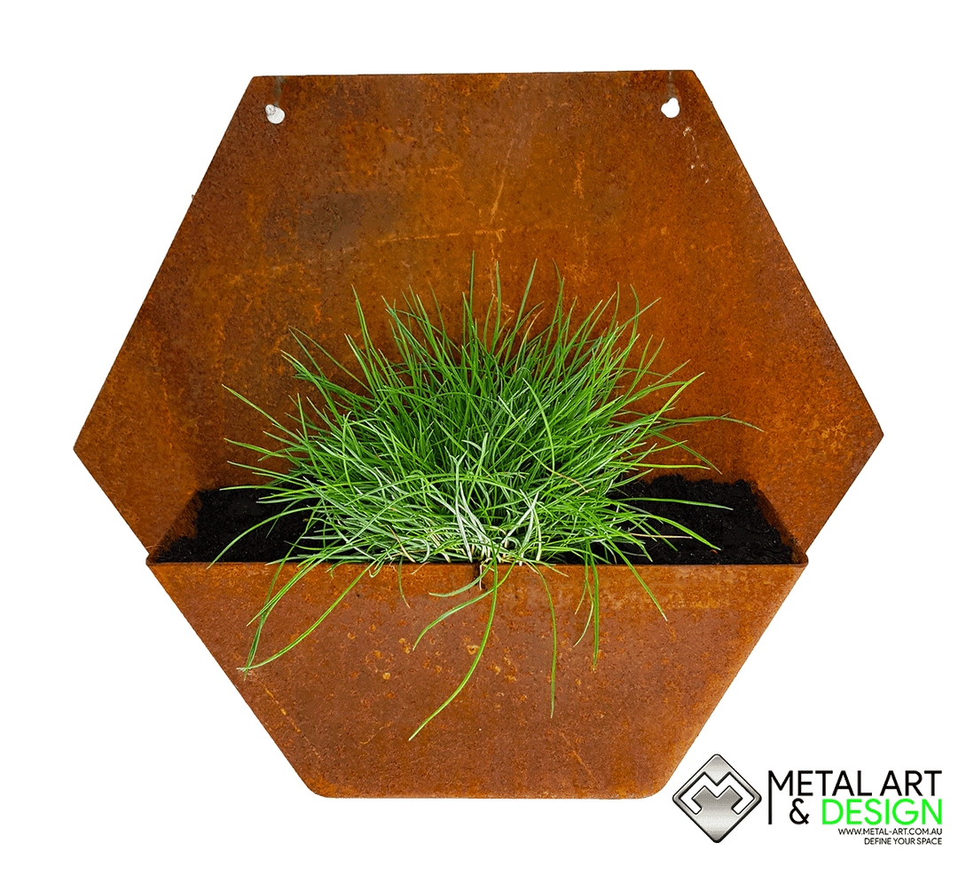 Hexagon wall planter
