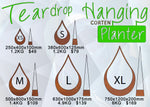 Load image into Gallery viewer, Teardrop hanging planter
