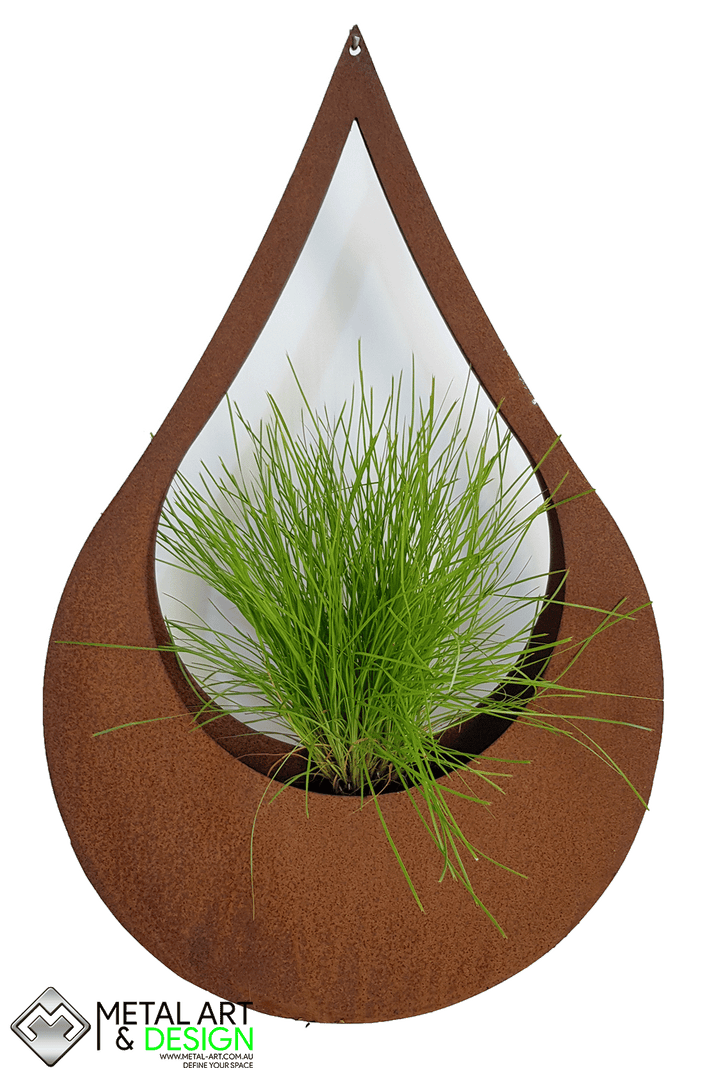 Teardrop hanging planter