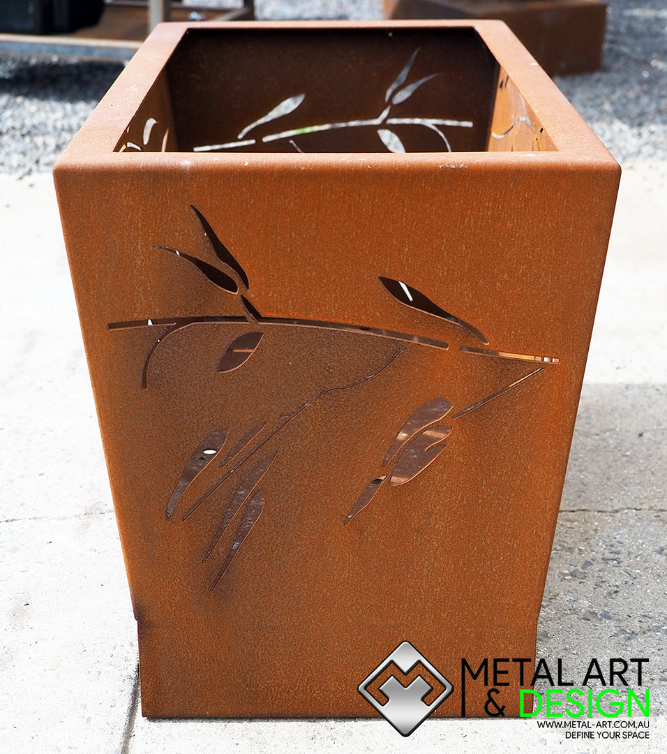 Gum Leaf rectangle fire pit