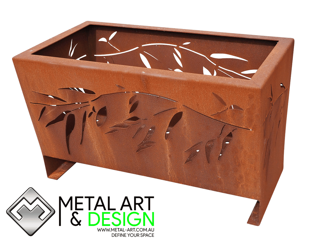 Gum Leaf rectangle fire pit