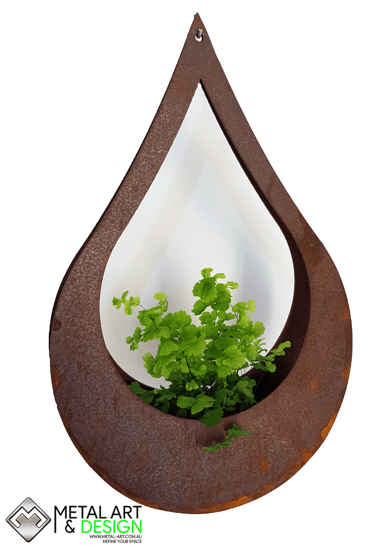 Teardrop hanging planter