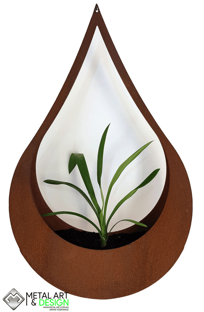 Teardrop hanging planter