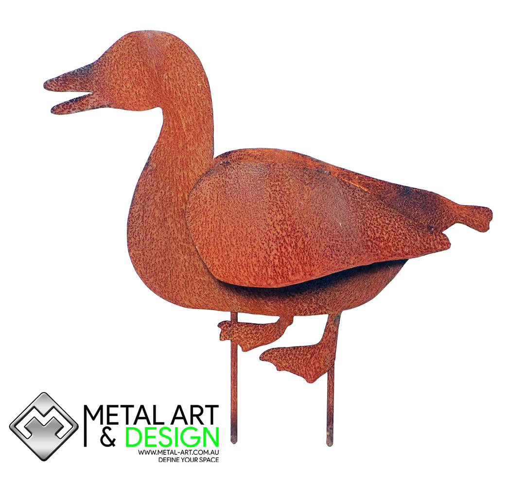 Duck garden stake