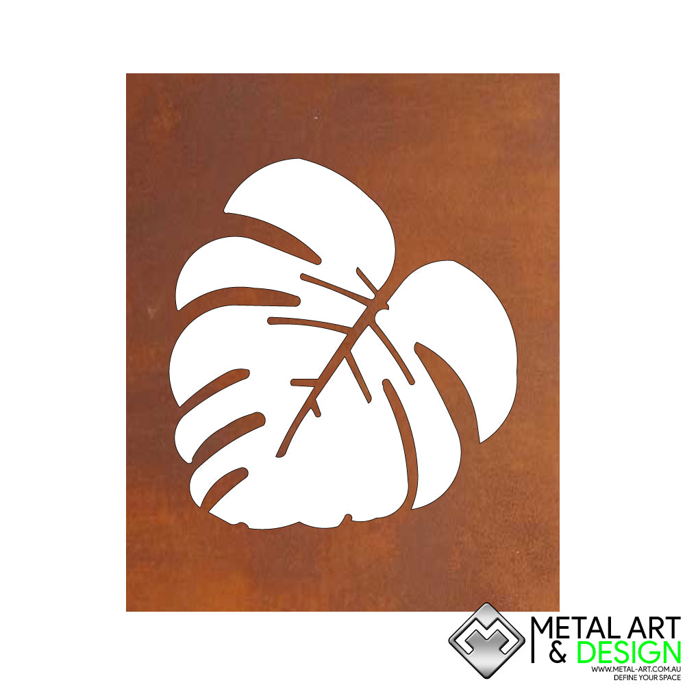 Monstera leaf wall art