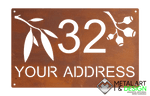 Load image into Gallery viewer, Gum leaf house number
