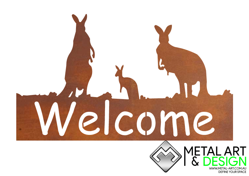 Kangaroo Welcome Sign